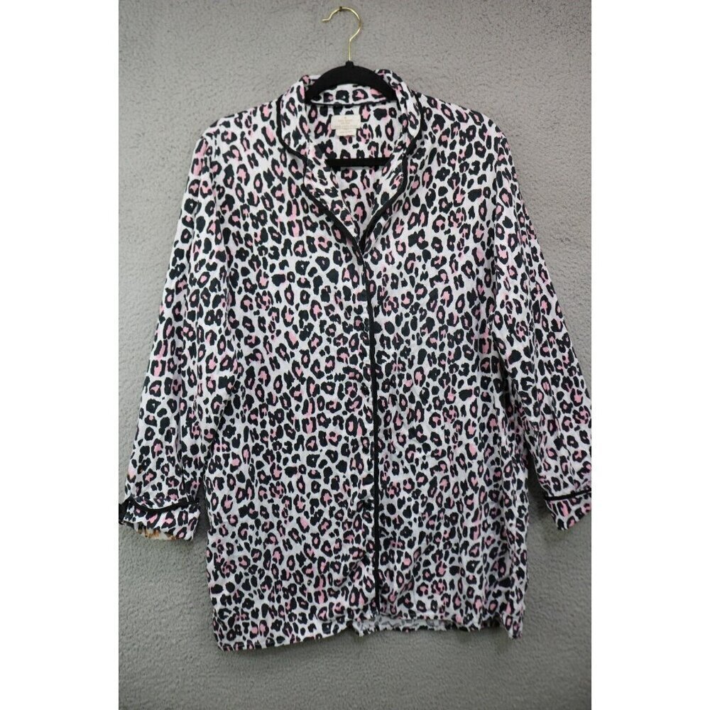 Kate Spade Long Sleeve Animal Print Sleepshirt-Size Medium